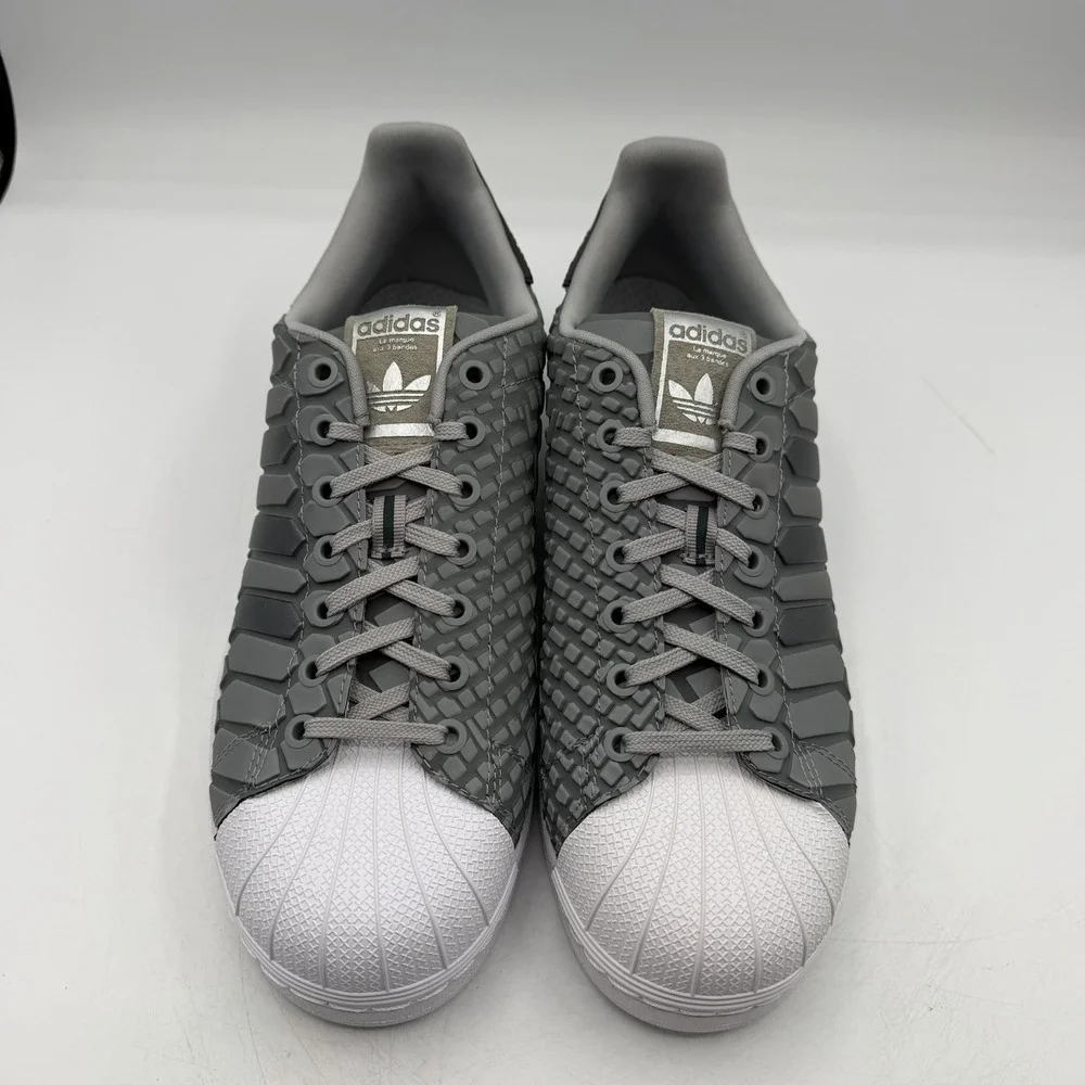 Adidas‎ Superstar Shoes Mens 11 Onix Grey Xeno Reflective Tech Sneakers D69367
